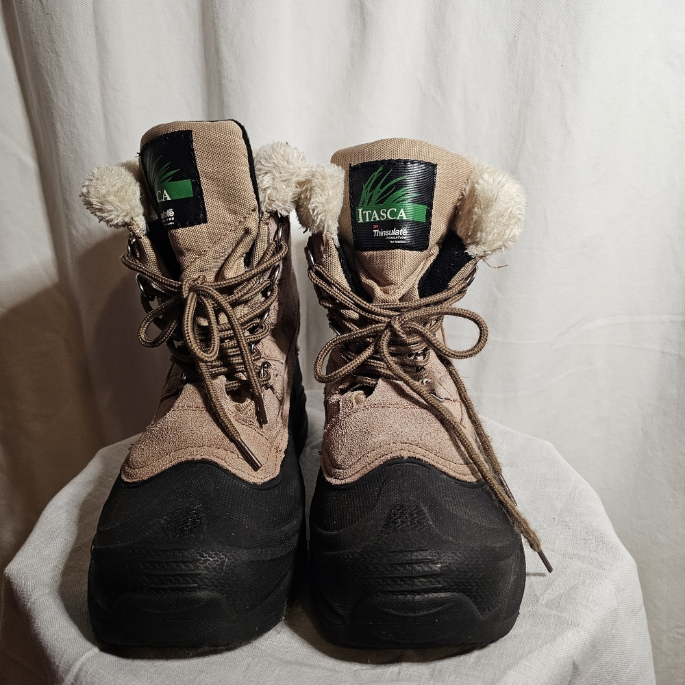 New Itasca Leather & Rubber Ankle Boots w Thinsulate Men's sz 7